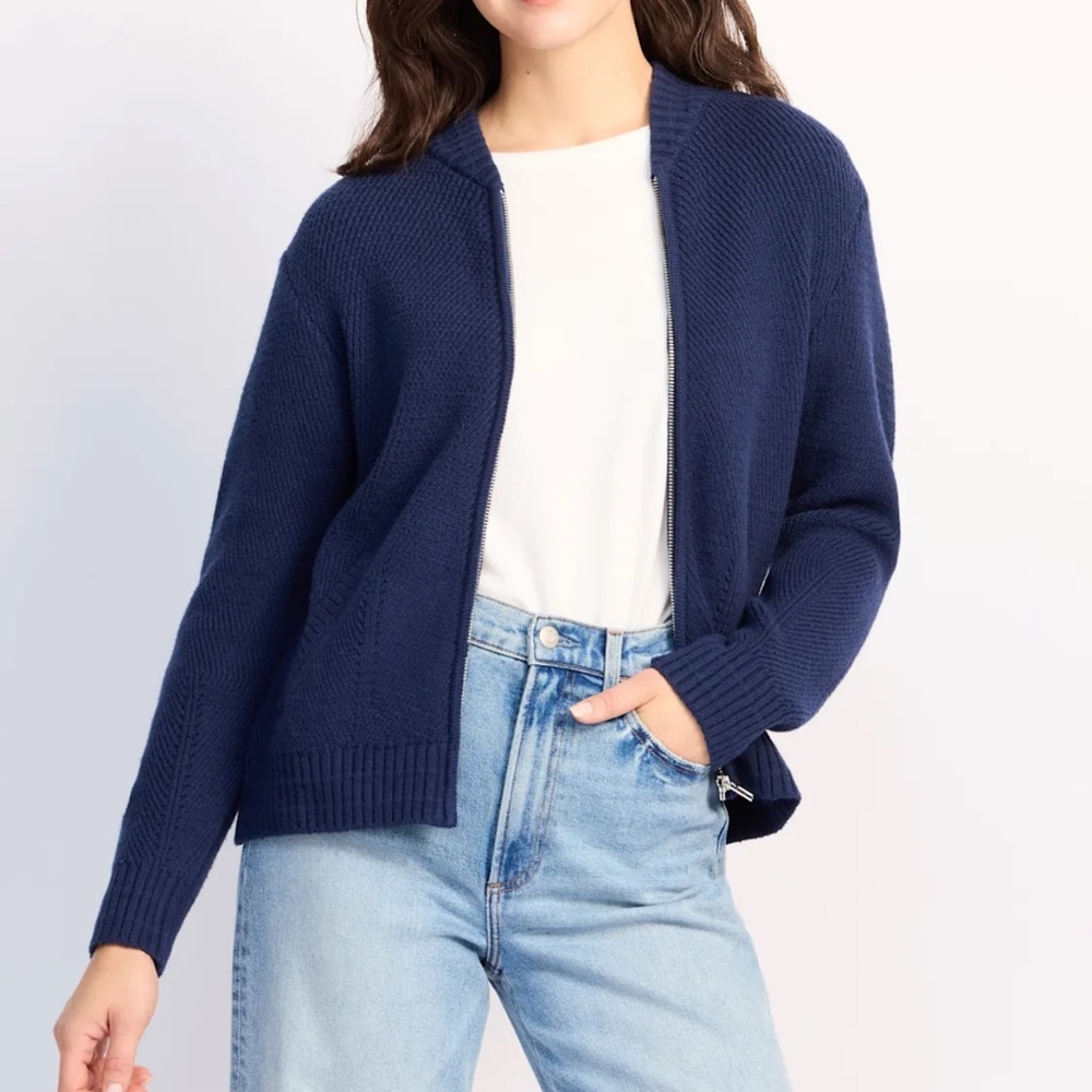 Design history zip up sweater M new with tags